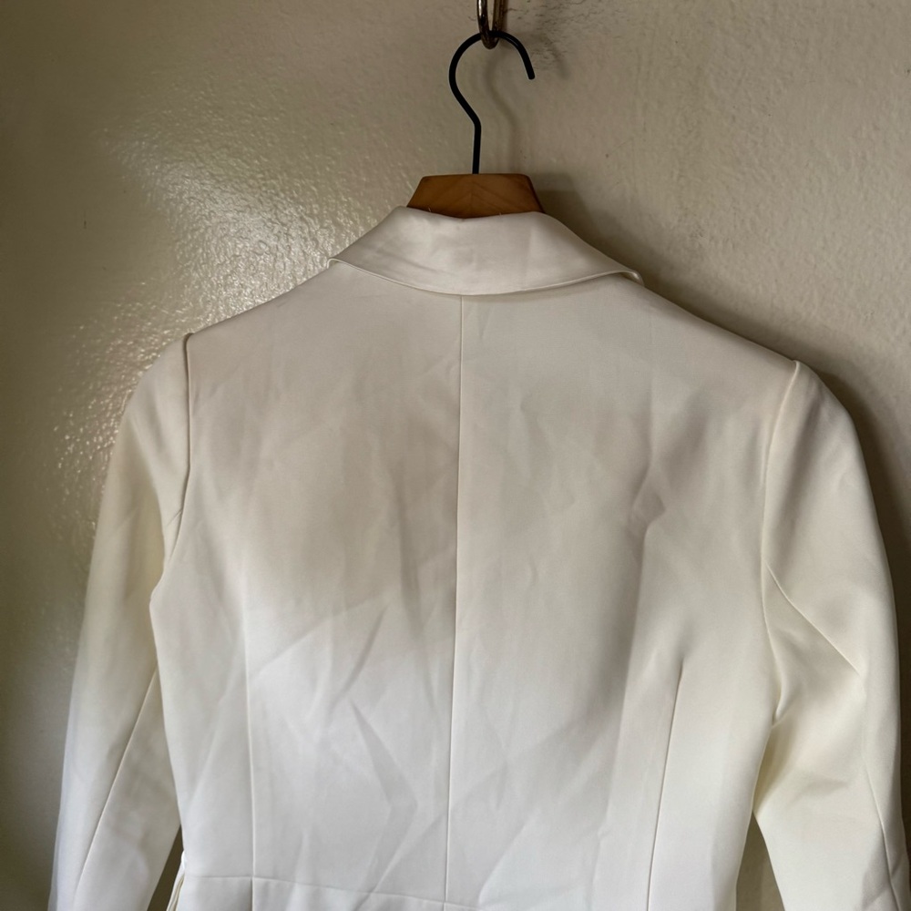 Lulus | Chic Promise Ivory Button-Front Blazer - Picture 8 of 8